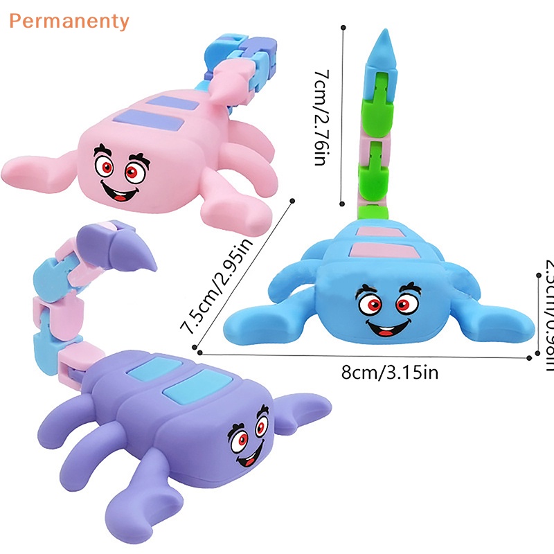 1 Con Quay Đồ Chơi spinner Hình Bọ Cạp Có Khớp Nối, Giúp Giảm stress