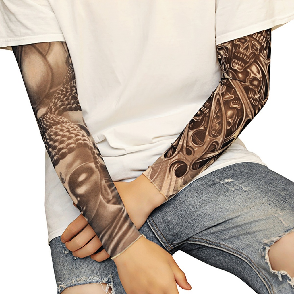 Bao Tay Giả Săm Tattoo - Găng Tay Tattoo Hình Săm -L.H Store