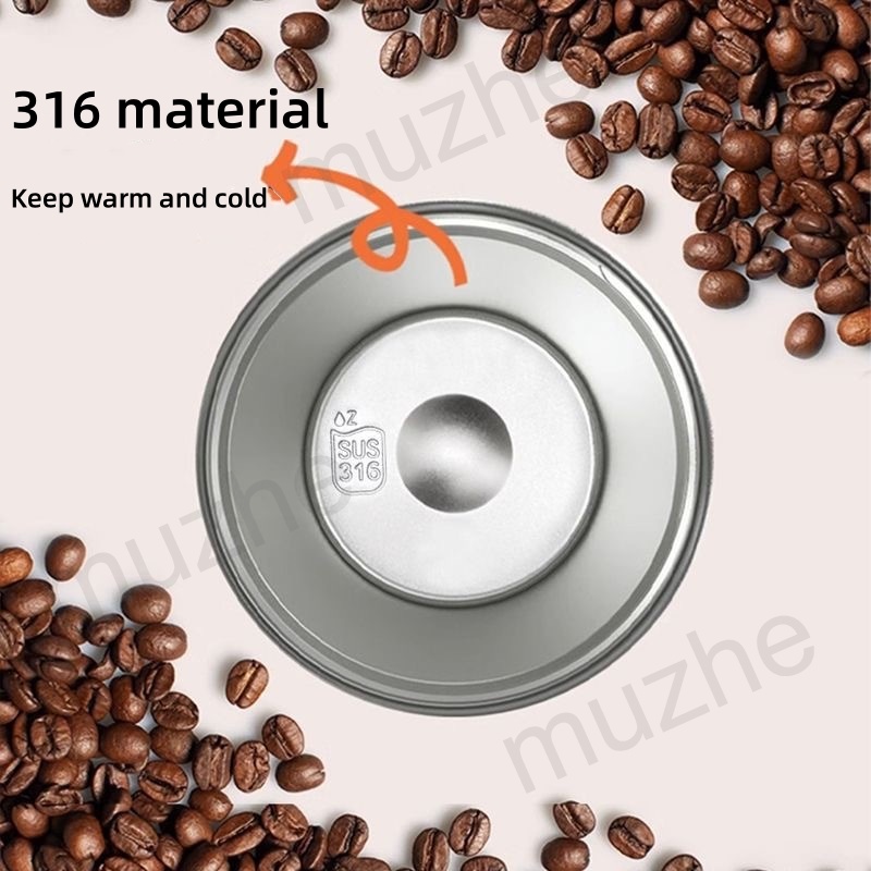 Bình Nước Giữ Nhiệt 500ml Bằng Thép Không Gỉ 316 Có Tay Cầm Tiện Dụng Cho Gia Đình / Văn Phòng