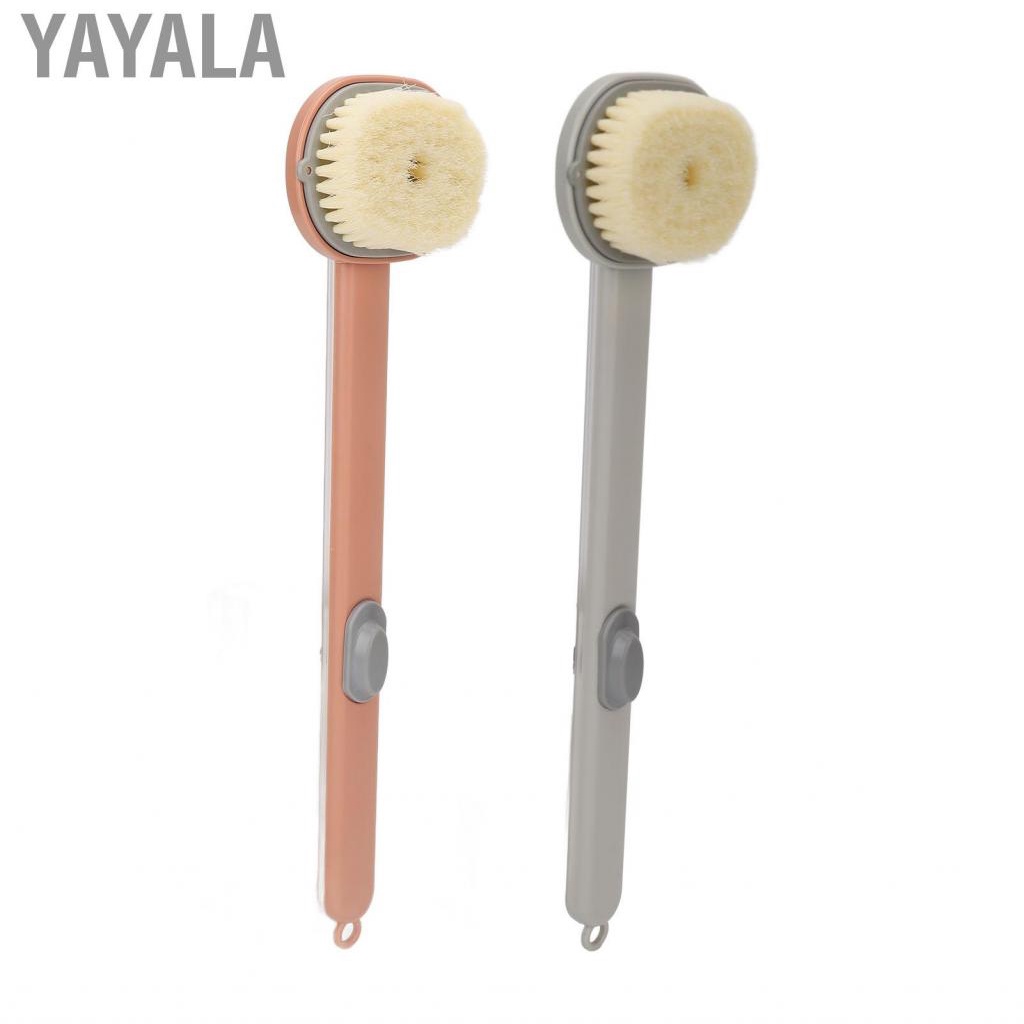 Yayala Bath Brush Long Handle Removable Head  Comfortable For US