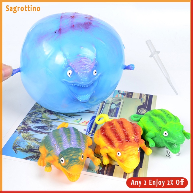 Sag Bong Bóng Hình Khủng Long Thổi Phồng Vui Nhộn Cho Bé