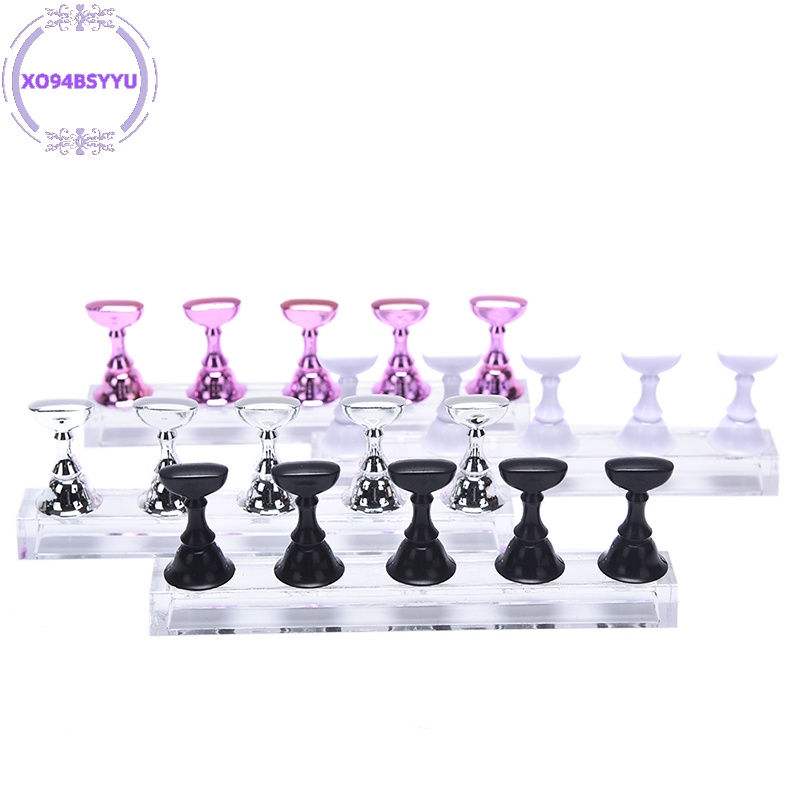 1 Bộ Giá Đỡ Trưng Bày Móng Tay Xo94Bsyu Bằng Nhựa acrylic Pha Lê vn