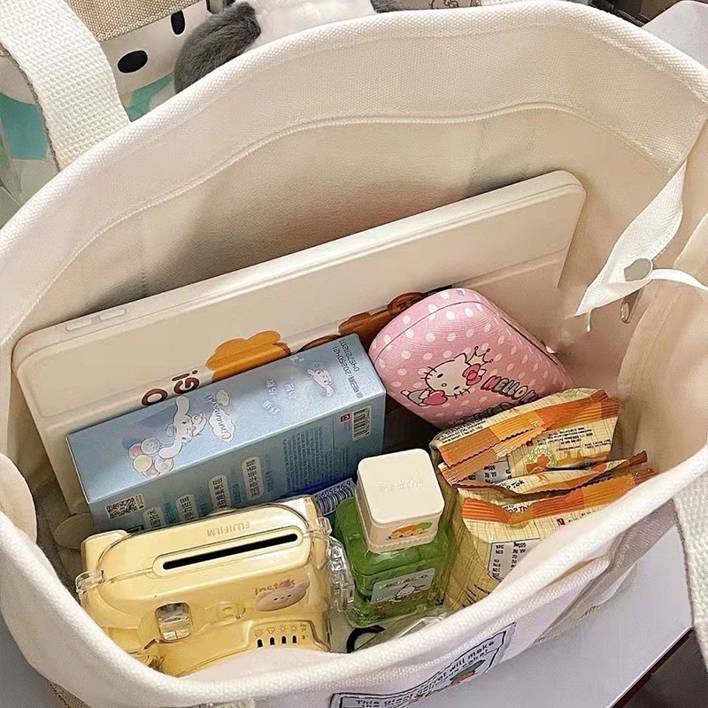 Shi chen sanrio pacha Túi Đeo Chéo Vai Bằng Vải canvas Hình Chú Chó Dễ Thương Và Nhỏ Gọn Đơn Giản Dành Cho Bạn Nữ