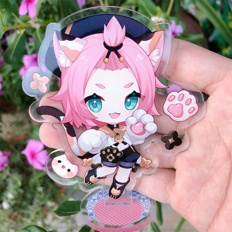 Mô hình standee Game Genshin Impact Alhaitham Yaoyao Beelzebul Yae Miko Klee tượng acrylic anime chibi mô hình trưng bày