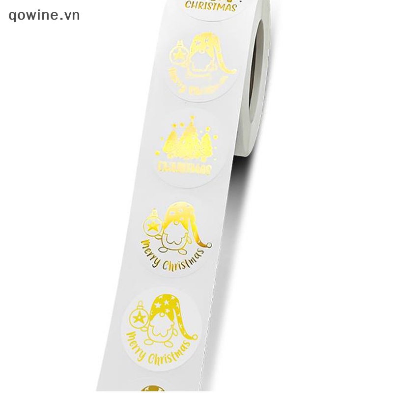 Qowine Nhãn Dán Trang Trí Giáng Sinh in Chữ thank you in the gilt Tự Dính vn