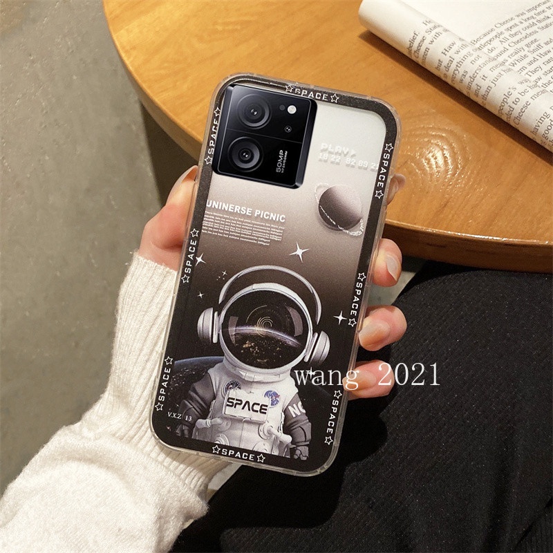 Ốp Điện Thoại silicone Trong Suốt Chống Rơi In Hình Phi Hành Gia Cho xiaomi 13t xiaomi 13t pro 5g 2023 xiaomi 13t pro 5g