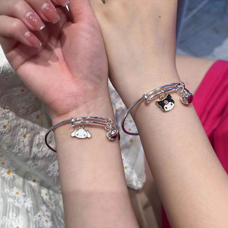 Vòng Tay Hoạt Hình sanrio Có Chuông Nhỏ Điều Chỉnh Được Sáng Tạo Thời Trang Làm Quà Tặng Sinh Nhật Cho Bạn Gái