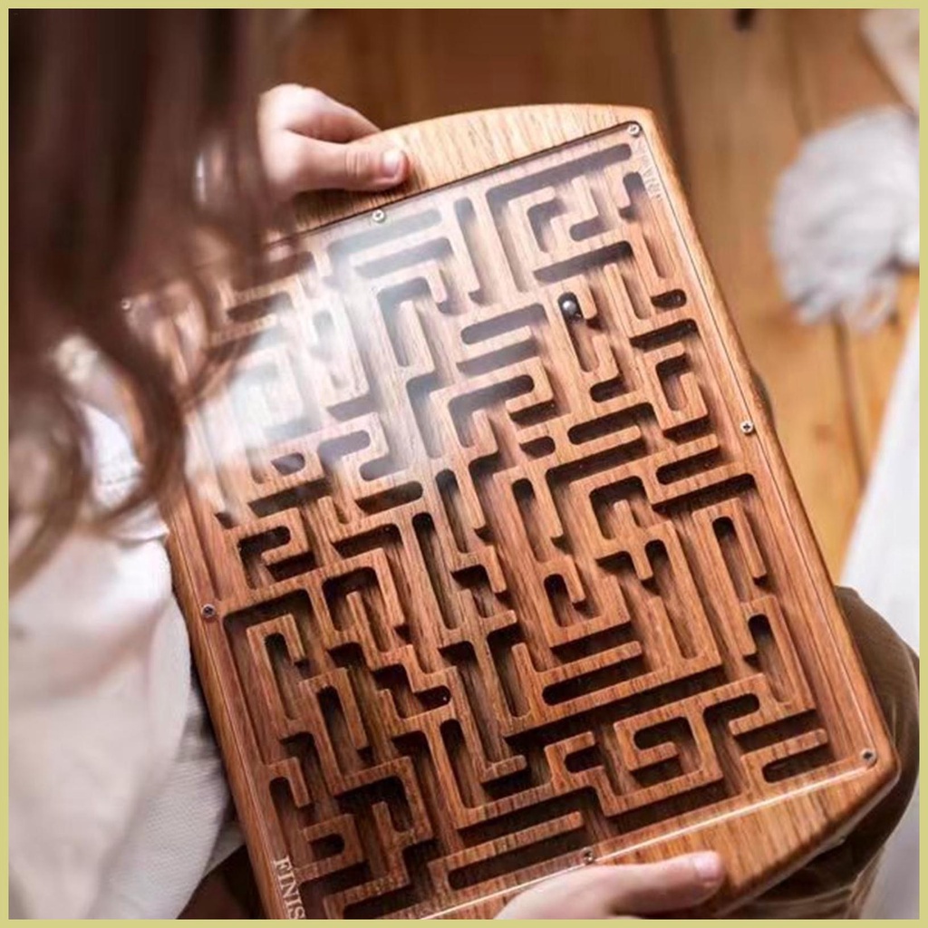 Đồ Chơi Quả Bóng Lăn Cầm Tay Thông Minh 3d Bằng Gỗ Cân Bằng Giáo Dục Cho Bé