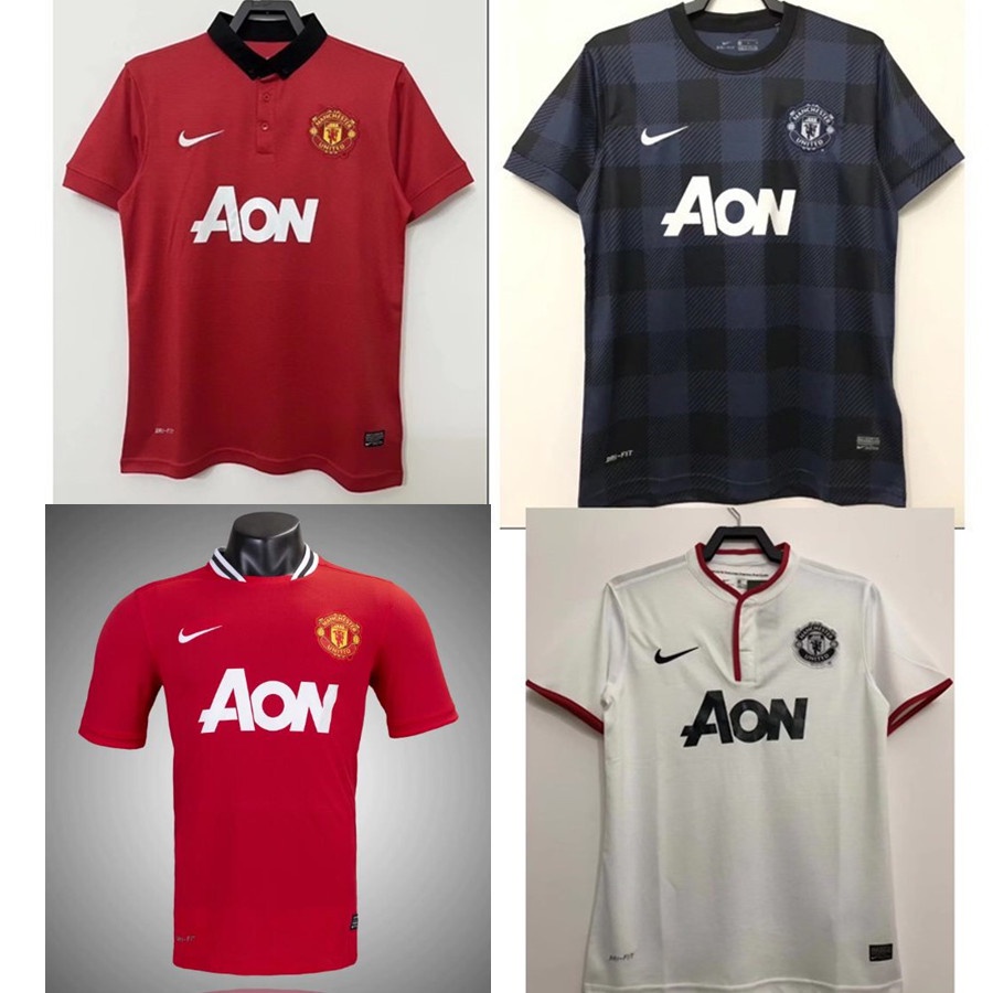 Bộ Quần Áo Bóng Đá Đội Tuyển manchester united Tỉ Lệ 11 / 12 # 13 # 14 Phong Cách retro