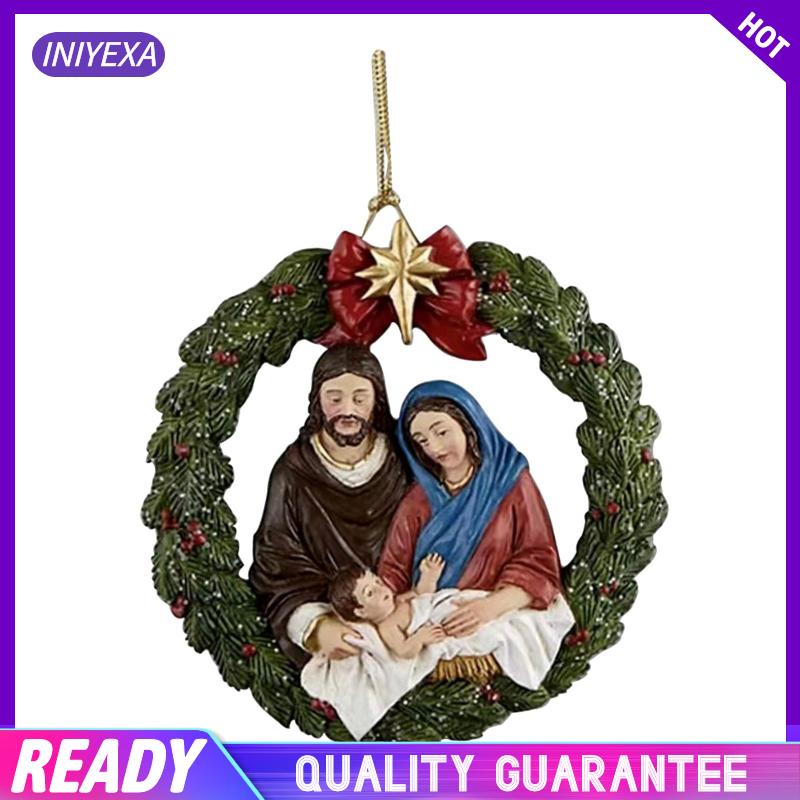 Phụ Kiện Treo Trang Trí Cây Thông Giáng Sinh Hình Chúa jesus