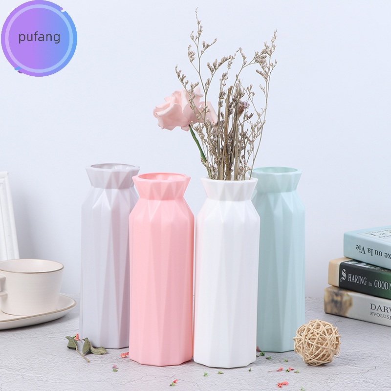 Pufang Bình Hoa Nhựa Giả Gốm Sứ Trang Trí Nhà Cửa Sáng Tạo vn