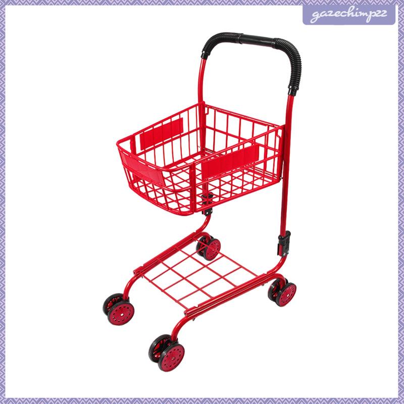 Xe Đẩy Mua Sắm mini Bằng Thiếc Tiện Dụng Trang Trí Cho Bé