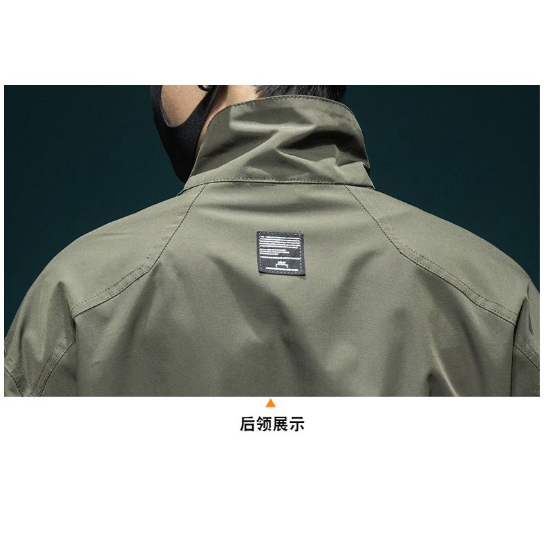 Áo Khoác Dáng Rộng Chống Thấm Nước Ấm Áp Theo Phong Cách Mùa Thu Dành Cho Nam