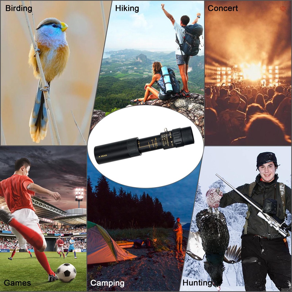 Ống Nhòm mini 10x-300x bak4 Chống Nước Có Giá Đỡ bak4