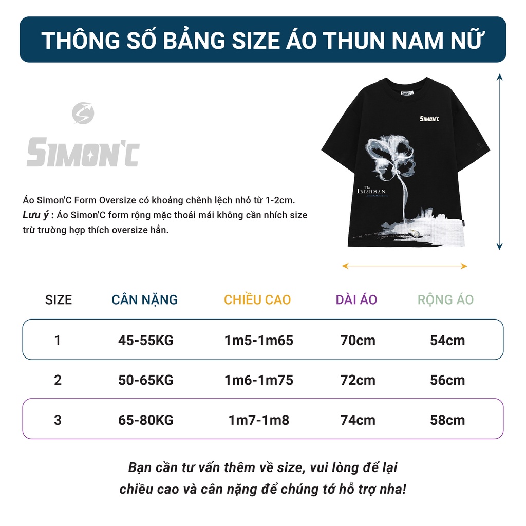 Áo Thun Simon'c A Film - Đen Cotton  Nam Nữ Unisex Tay Lỡ Oversize Local Brand Cổ tròn