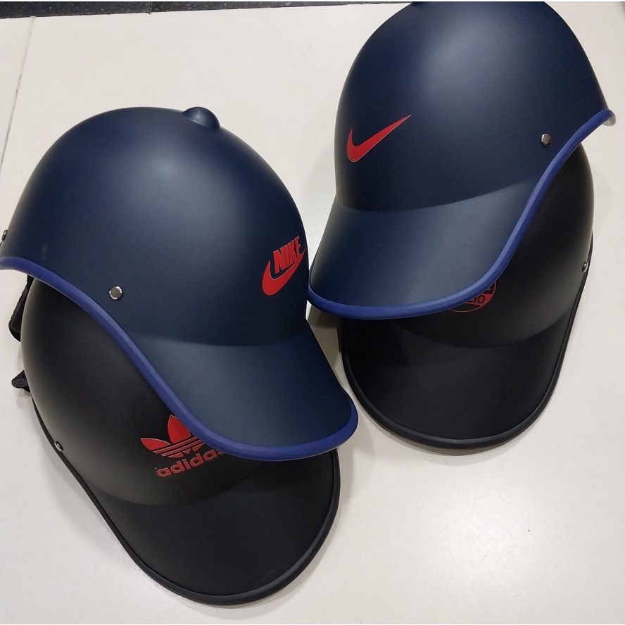 Nón bảo hiểm lưỡi trai logo Nike/Adidas
