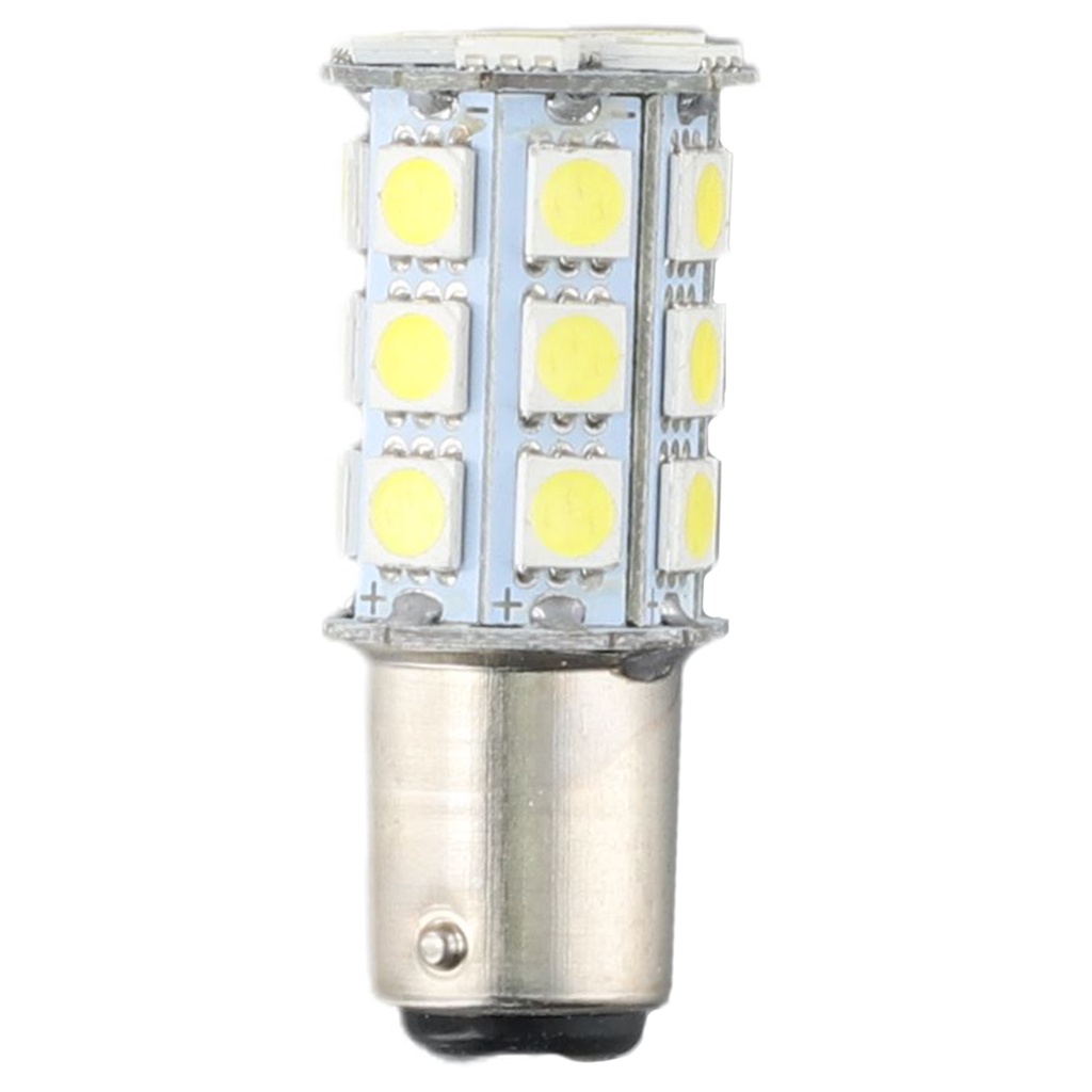 1 Đèn led 1004 1076 1142 27-smd ba15d 6000k Ánh Sáng Trắng Siêu Bền Cho Tàu Thuyền