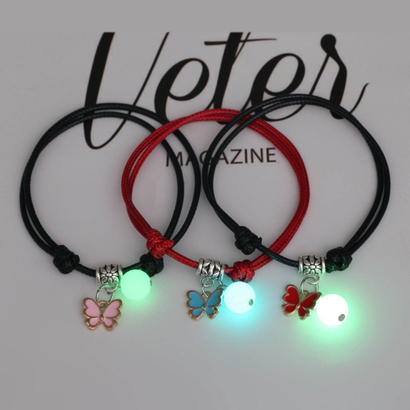 Set 3 Vòng Tay Tình Bạn Màu Trắng / Đen Xỏ Hạt