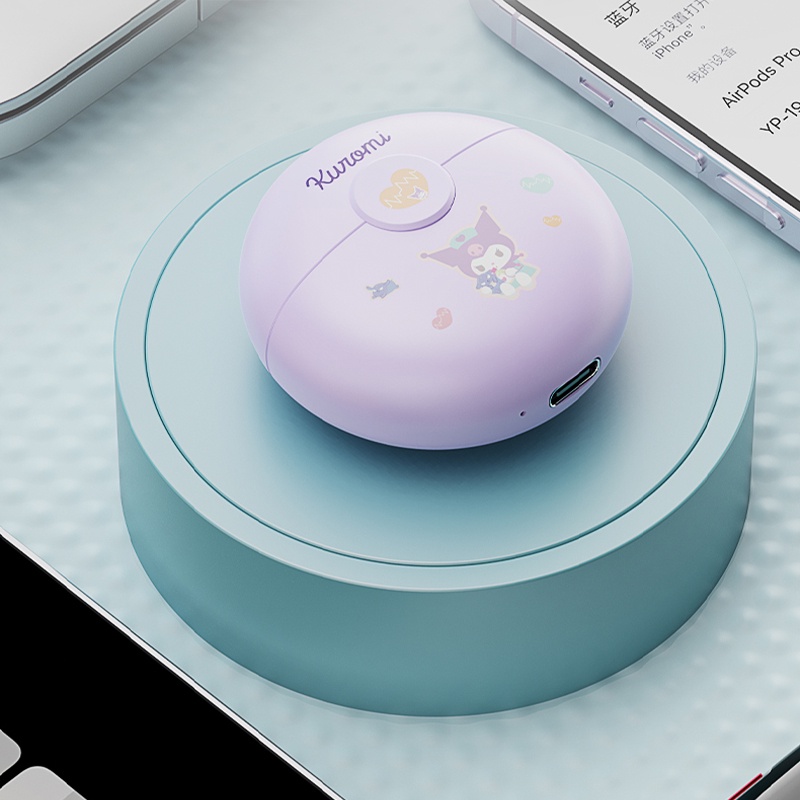 Sanrio Tai Nghe Không Dây yp-19 bluetooth 5.2 Âm Thanh hifi Hình hello kitty Siêu Dễ Thương Giảm Tiếng Ồn