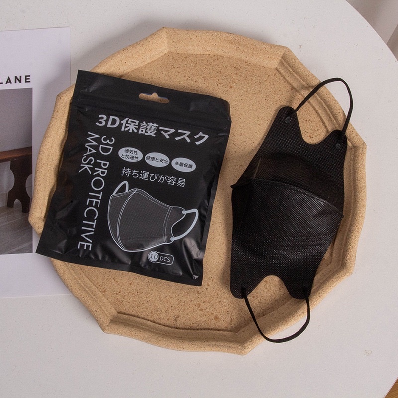 Khẩu Trang 3D Thái Lan màu Trendy, không xù lông, đeo êm tai, thoáng mát