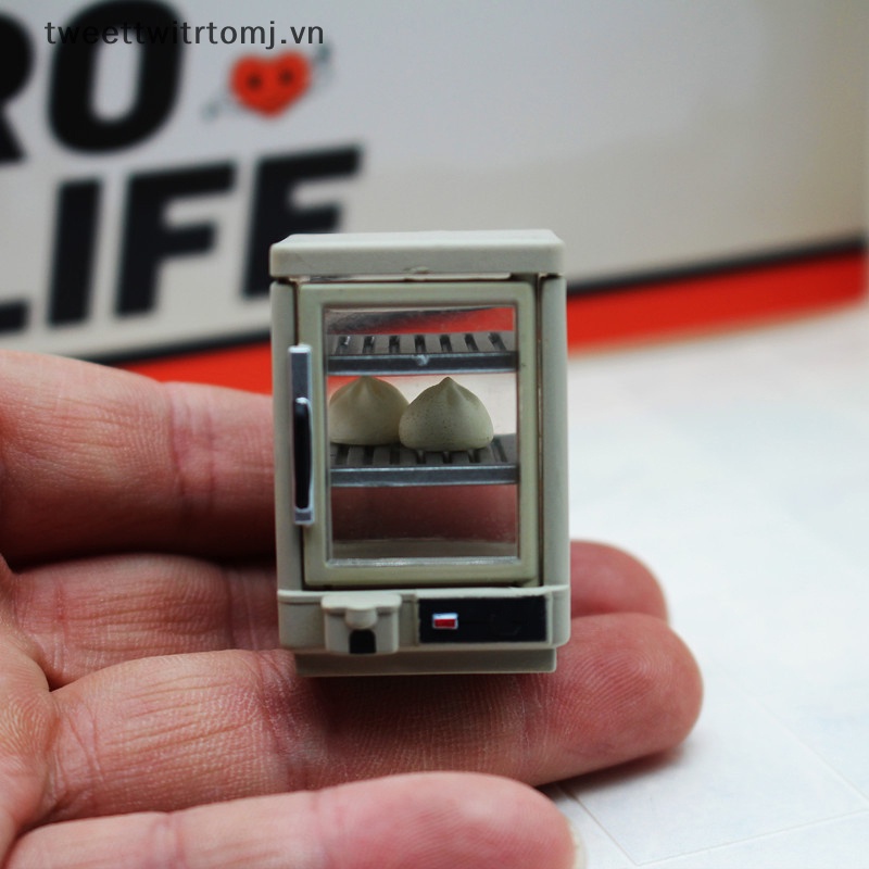 Tomj Tủ Đồ Chơi mini Trưng Bày Thức Ăn Sáng Tiện Lợi Cho Nhà Búp Bê vn