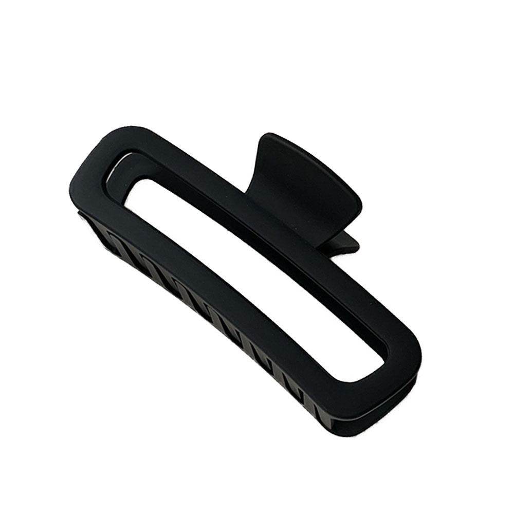 1 Kẹp Tóc Hình Chữ Nhật Màu Nâu Nhám 13cm Phong Cách Tối Giản Thời Trang