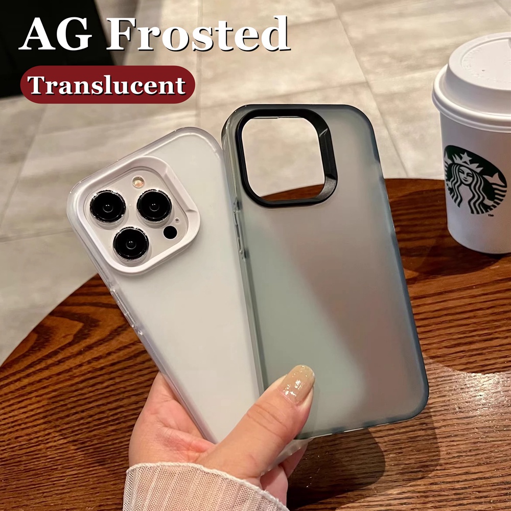 Sang Trọng Ốp Điện Thoại Silicon Nhám Bảo Vệ camera Chống Sốc Cho iphone 15 pro max 11 12 13 14 pro max plus xs max xr