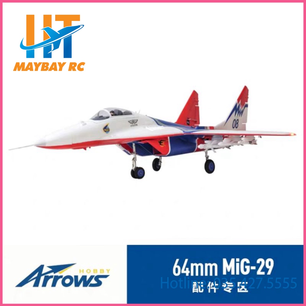 Máy bay điều khiển MIG 29 dual EDF 64mm MiG-29 64mm EDF PNPtặng ôtô tặng ô tô