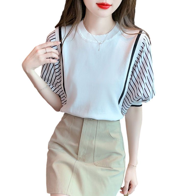 Áo Thun Nữ Tay Dài Kẻ Sọc Ngang Thời Trang