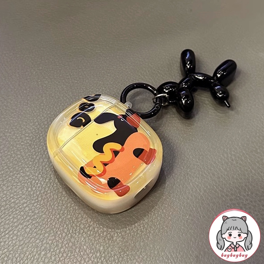 Hoạt Hình Vỏ Bảo Vệ Hộp Sạc Tai nghe không dây airpods 1 2 / pro 2 Hình Chú Chó Xúc Xích Mềm Mại