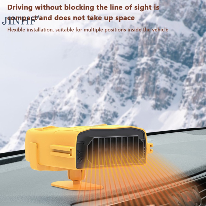 Jinhf Quạt Điện Làm Mát 4 Trong 1 12v 150w Xoay 360 Độ Chắn Gió Cho Xe Hơi