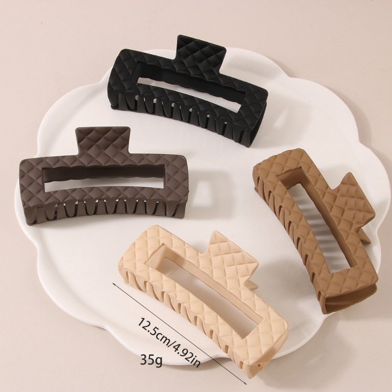 Đơn Giản Kẹp Hình Cá Mập Lớn Đính Kim Cương Giả Cao Cấp Cài Đầu Mùa Hè Cho Nữ