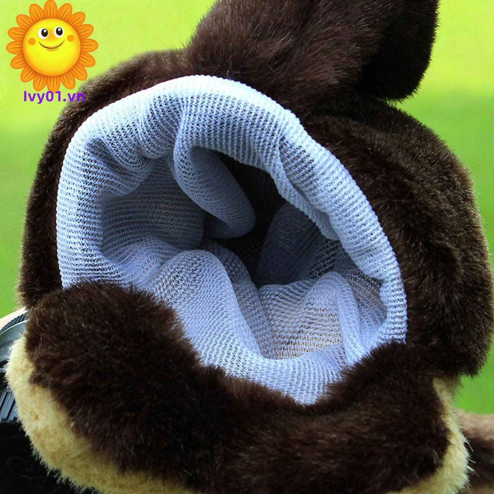 Đồ Chơi Con Rối Đeo Tay Hình Chó Sói Bằng Vải Bông Mềm Mại Dành Cho Trẻ Em