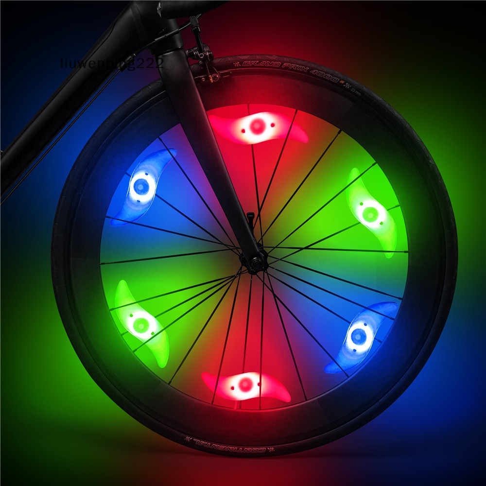 Đèn led Gắn Bánh Xe Đạp  Bằng Nhựa Chống Nước Cân Bằng mtb