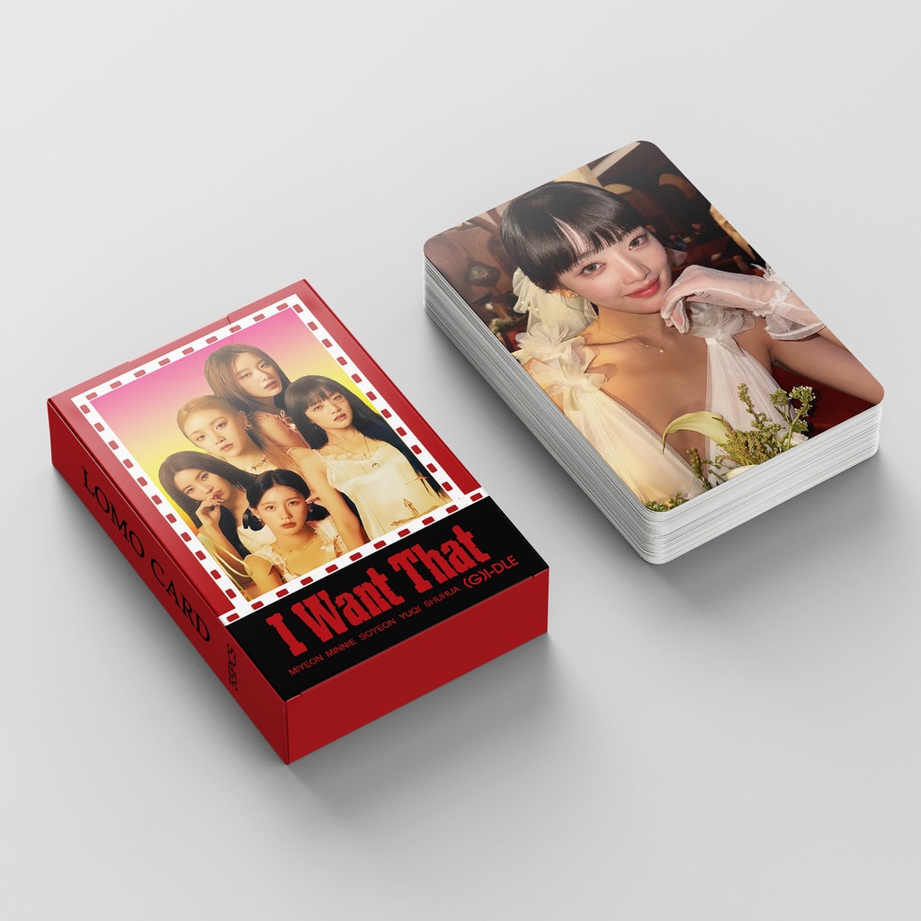 GIDLE Album Heat Photocard I-DLE I Want That Lomo Card 55pcs/box