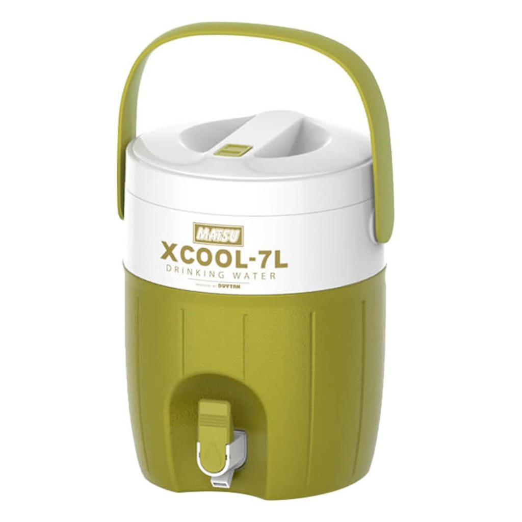 BÌNH ĐÁ GIỮ NHIỆT 7L XCOOL NHỰA DUY TÂN CHÍNH HÃNG - BÌNH ĐÁ GIỮ NHIỆT NÓNG LẠNH CÓ VÒI NHIỀU MÀU