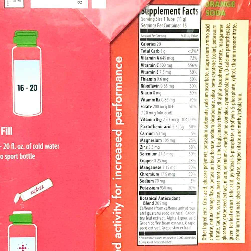 Bột Vitamin bổ sung năng lượng Zipfizz Healthy Energy Drink Mix  30 ống