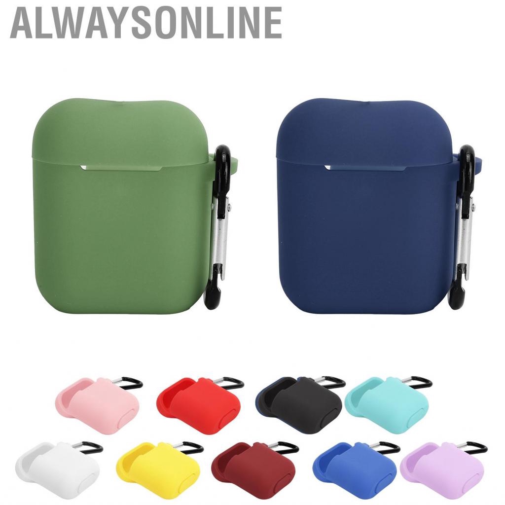 Alwaysonline Protective Cover  Case Shockproof Dustproof with Buckle for IOS Earbuds 1/2