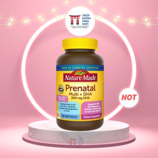 Vitamin bà bầu, Vitamin tổng hợp Bầu Mỹ Nature Made Prenatal Multi + DHA 150 viên