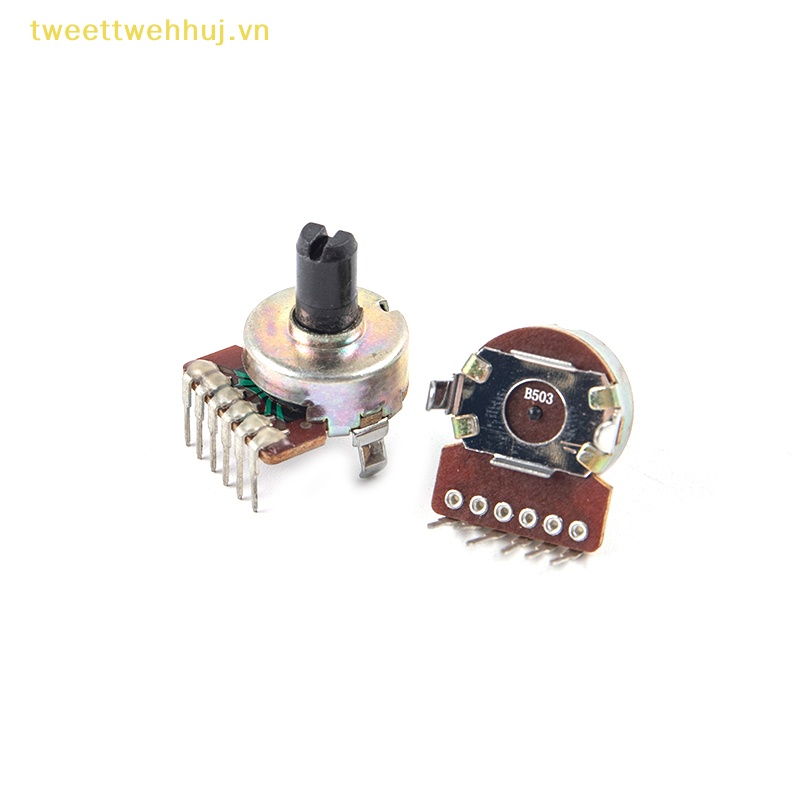 Set 2 Chiết Áp Khuếch Đại Chiết Áp 161 Trục Bán Nguyệt 50k b503 6pin vn