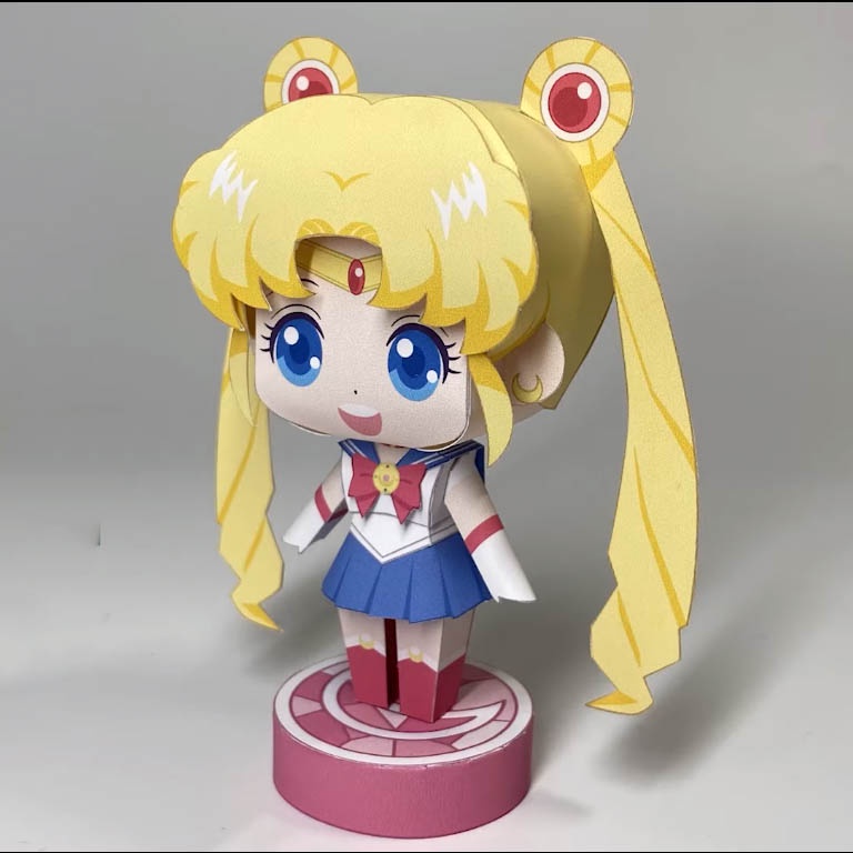 Mô hình giấy anime girl chibi Sailor Moon (Usagi Tsukino) [Sailor Moon/Thủy thủ mặt trăng]