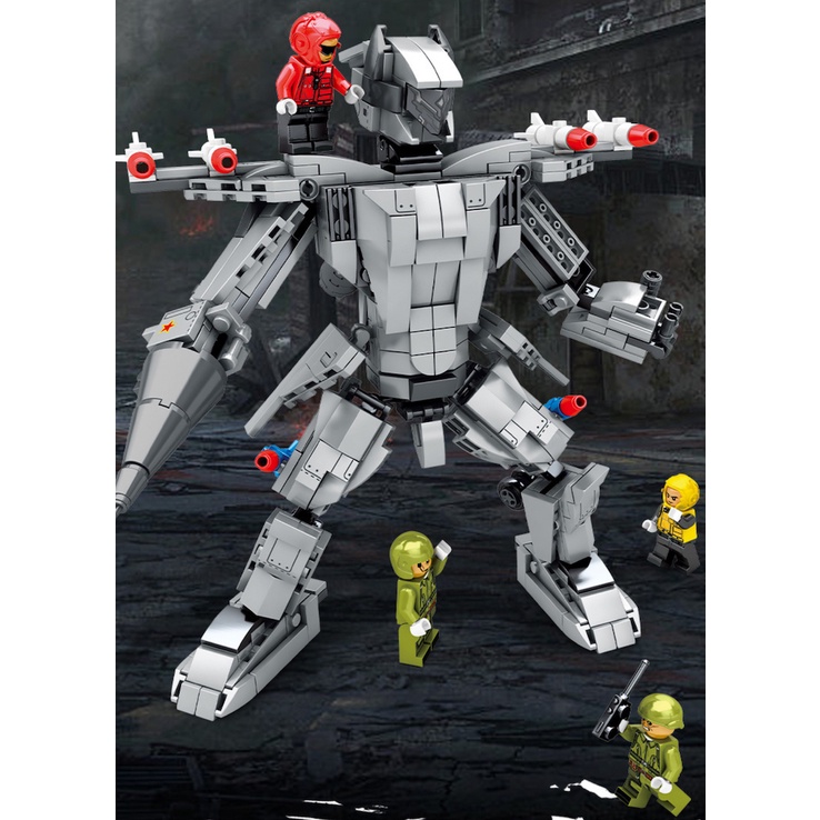 Set 611 Mô Hình Lắp Ráp Máy Bay Chiến Đấu 2 Trong 1 su-27 Mới