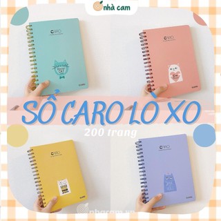 Sổ Klong Caro B5 Nhà Cam Lò Xo Kép 120 Gsm 200 Trang