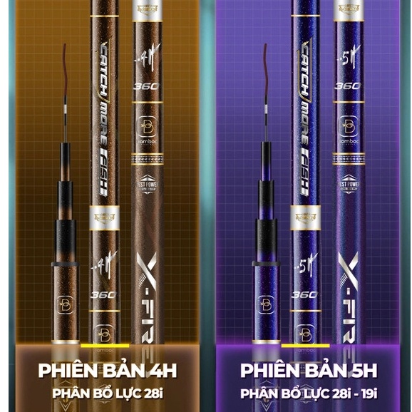 Cần tay Bamboo Chiến Mã