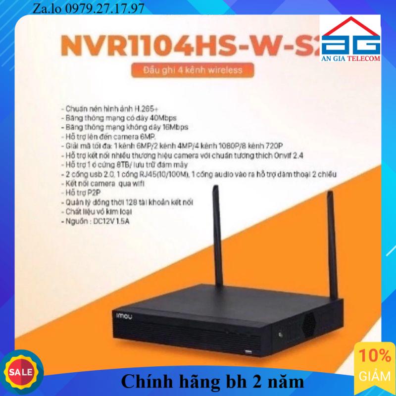 Đầu ghi hình WiFi 4 cổng, 8 cổng imou NVR1104HS-W-S2, NVR1108HS-W-S2 (Chính hãng)
