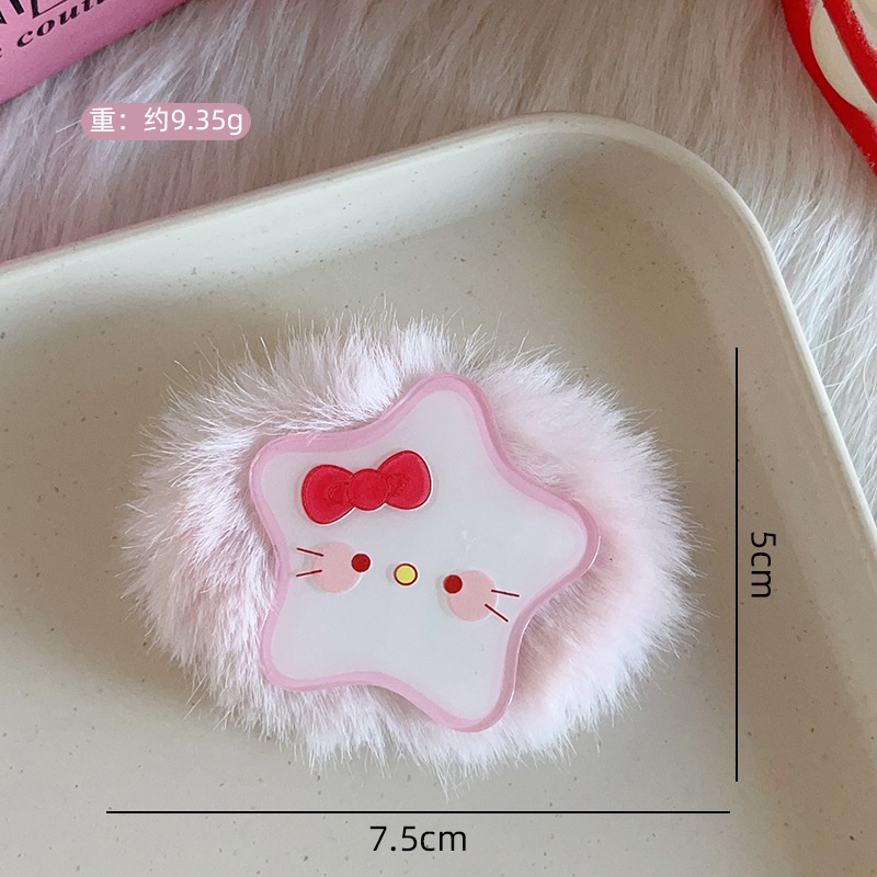 Kẹp Tóc Hình Mèo Hoạt Hình Màu Hồng Dễ Thương Cho Nữ