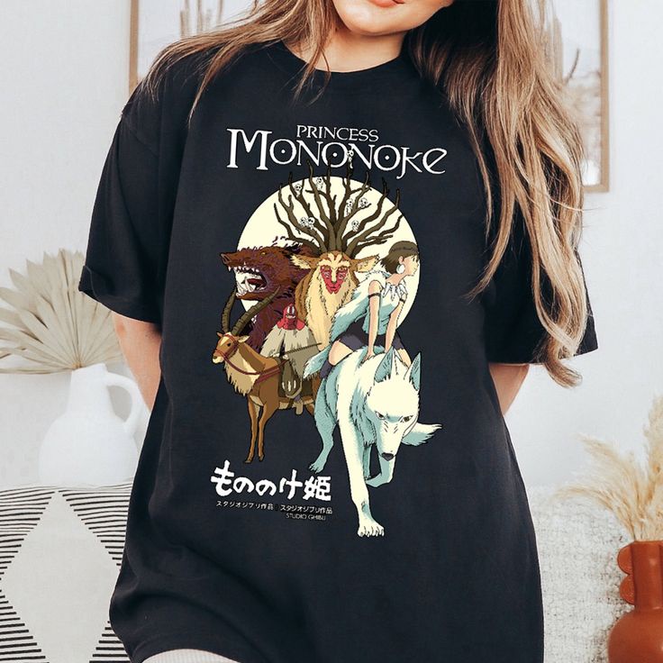 Hayao Miyazaki Ghibli Hoạt Hình Mononoke Hime Mononoke Hime (The Phantom Princess of Things) In Họa 