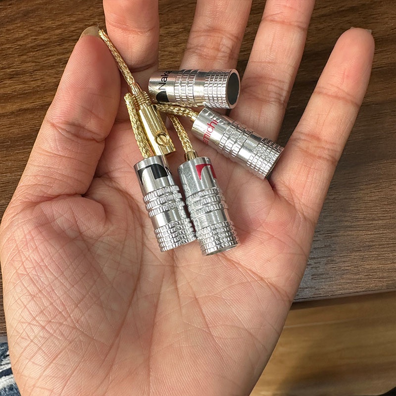 Jack Mỏ Chim Mềm Nakamichi Cao Cấp- Đầu jack cho dây Loa Audio