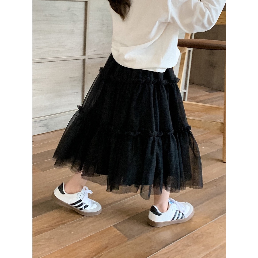 CHÂN VÁY VOAN DÀI CẠP CHUN NHẸ NHÀNG NỮ TÍNH CHO BÉ- HÀNG QCCC