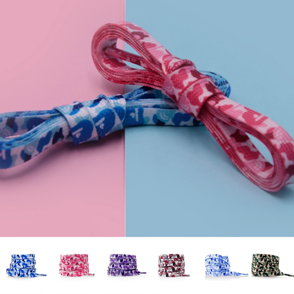 1 Cặp Dây Giày Họa Tiết Rằn Ri 120cm Thời Trang Hàn Quốc